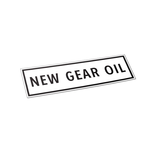 New Gear Oil Label